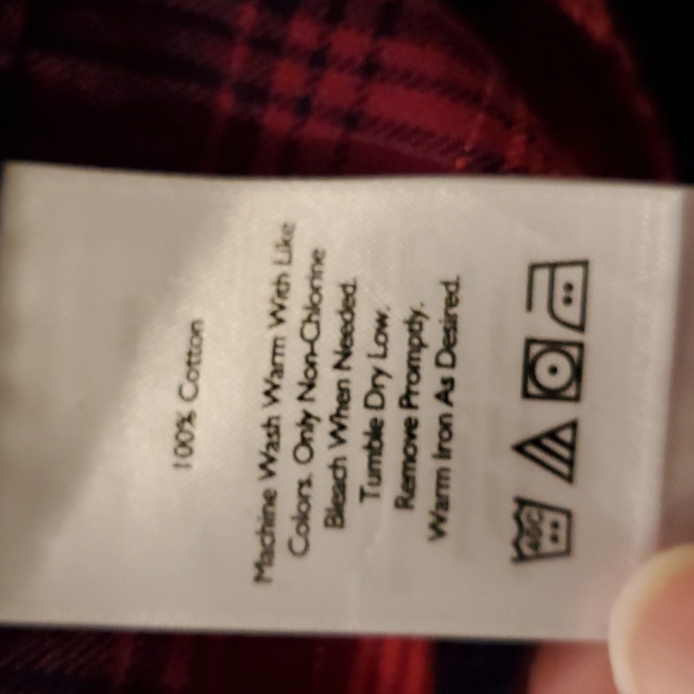 Eddie Bauer pink flannel button down - Picture 7 of 7